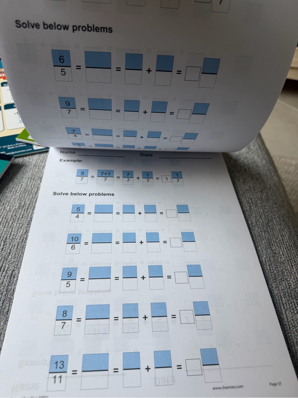 Page-a-Day Math Workbooks Homeschool Math Practice - Picture 4 of 4